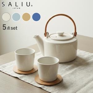 急須 湯呑 3点セット セット おしゃれ 水玉 ティーセット : 手づくり