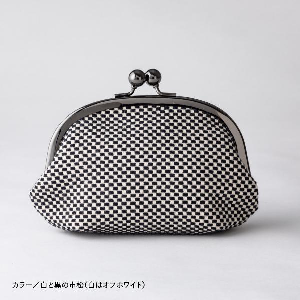 sasicco がま口｜刺し子織生地の レトロデザインの小物入れ｜日本製 柔道着で作った三河木綿刺し...
