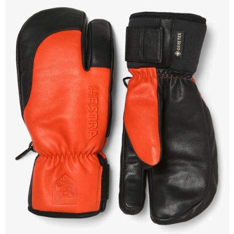 26HESTRA TOPO GTX 3-FINGER　Color:FLAMERED/BLACK　Si...