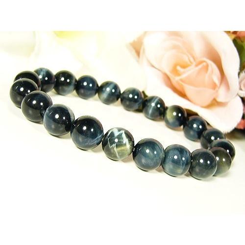 希少色「ブラックパンサー」ウルフアイ10mmブレスレット
