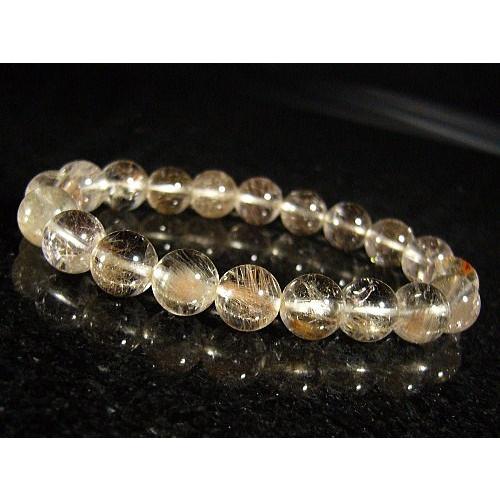 シルバールチル/天然石パワーストーンブレスレット/10mm/1点もの