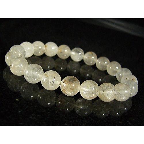 ヒマラヤ水晶ルチル入/天然石パワーストーンブレスレット/10mm/1点もの