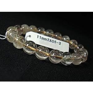 AA（2Ａ）ルチルクオーツ【完全浄化済み：パワー注入】11mm≪男女兼用ブレスレット≫パワーストーン...