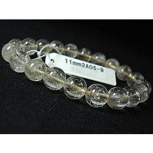 AA（2Ａ）ルチルクオーツ【完全浄化済み：パワー注入】11mm≪男女兼用ブレスレット≫パワーストーン...