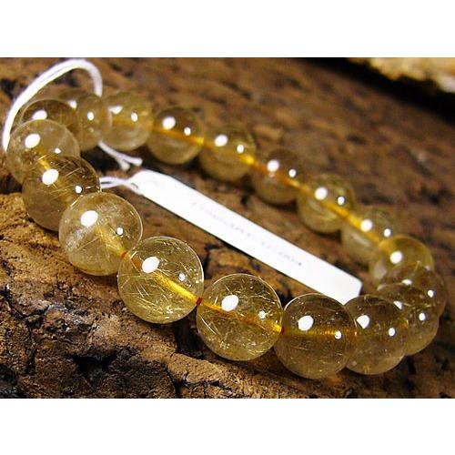 11mmルチルクォーツ/天然石パワーストーン≪安心の写真現物1点もの≫