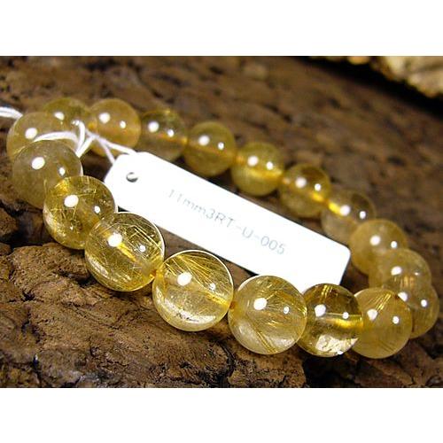 11mmルチルクォーツ/天然石パワーストーン≪安心の写真現物1点もの≫