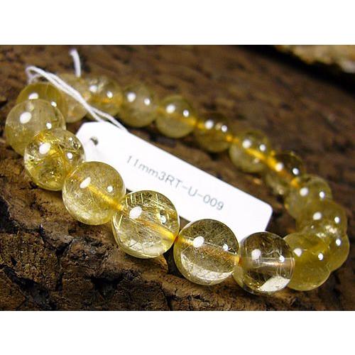 11mmルチルクォーツ/天然石パワーストーン≪安心の写真現物1点もの≫