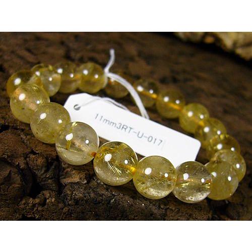 11mmルチルクォーツ/天然石パワーストーン≪安心の写真現物1点もの≫