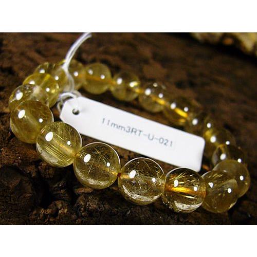 11mmルチルクォーツ/天然石パワーストーン≪安心の写真現物1点もの≫