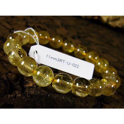 11mmルチルクォーツ/天然石パワーストーン≪安心の写真現物1点もの≫