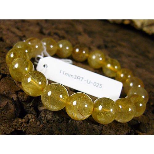 11mmルチルクォーツ/天然石パワーストーン≪安心の写真現物1点もの≫