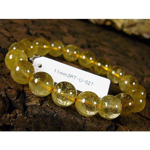 11mmルチルクォーツ/天然石パワーストーン≪安心の写真現物1点もの≫