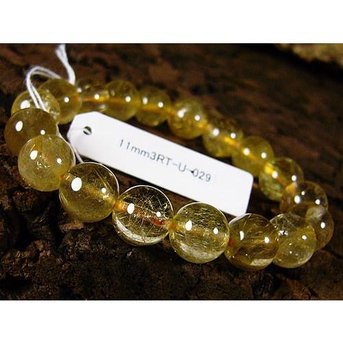 11mmルチルクォーツ/天然石パワーストーン≪安心の写真現物1点もの≫