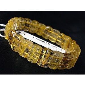 タイチンルチルクオーツ11mm≪バングルブレスレット≪安心写真の商品をお届け≫約25グラム