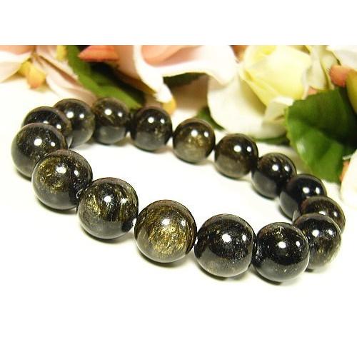 ゴールデンウルフアイ天然石ブレスレット12mm希少超大玉