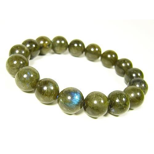 ラブラドライト/天然石パワーストーンブレスレット/10〜12mm玉/