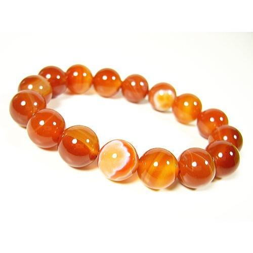 ★完売御礼★天眼メノウ(瑪瑙)/レッド/天然石パワーストーンブレスレット12mm/1点もの