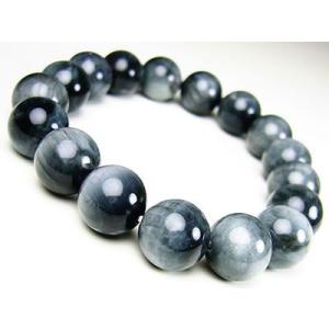ブラックパンサーウルフアイ！銀狼の眼/13〜14mm/天然石パワーストーンブレスレット