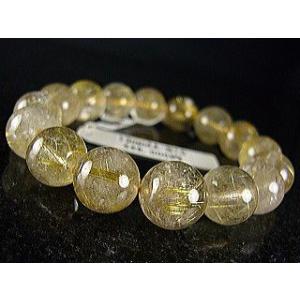 ルチルクォーツ金針ビッシリ13mm玉★パワーストーン≪安心の写真現物1点もの≫