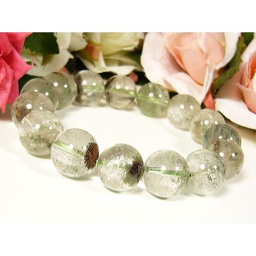 デビルキラークオーツ・究極の魔除け水晶/天然希少水晶14mmブレスレット/1点もの