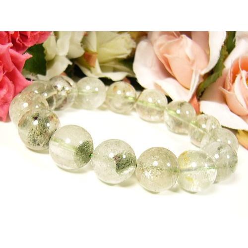 デビルキラークオーツ・究極の魔除け水晶/天然希少水晶14mmブレスレット/1点もの