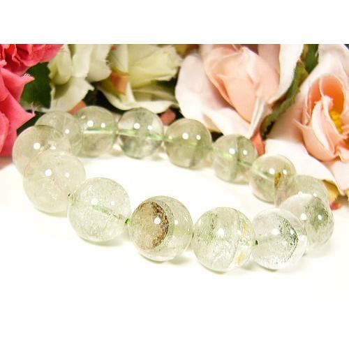 デビルキラークオーツ・究極の魔除け水晶/天然希少水晶15mmブレスレット/1点もの