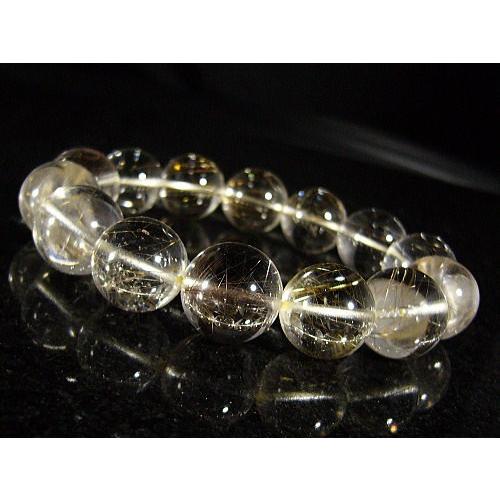 シルバールチル/天然石パワーストーンブレスレット/16mm/1点もの