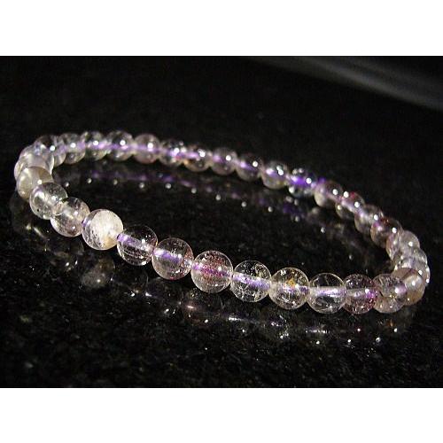 ≪完売御礼≫スーパーセブンエレスチャル/天然石パワーストーンブレスレット6mm/1点もの