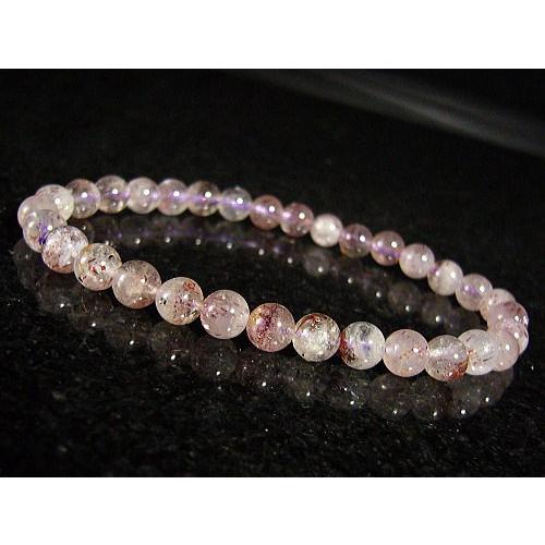 ★完売御礼★スーパーセブンエレスチャル/天然石パワーストーンブレスレット6mm/1点もの