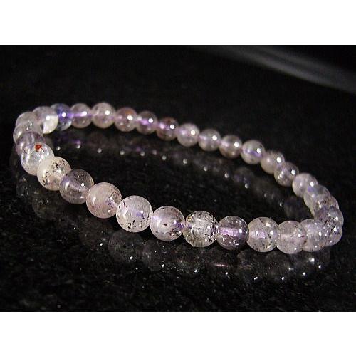 ★完売御礼★スーパーセブンエレスチャル/天然石パワーストーンブレスレット6mm/1点もの