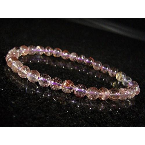 ★完売御礼★[良色]スーパーセブンエレスチャル/天然石パワーストーンブレスレット6mm/1点もの