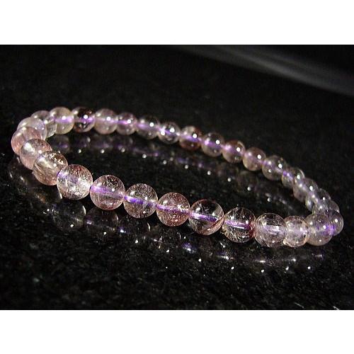 ★完売御礼★スーパーセブンエレスチャル/天然石パワーストーンブレスレット6mm/1点もの