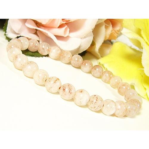 ストロベリークォーツ（苺水晶）パワーストーン/天然石ブレスレット/7mm【1点もの】