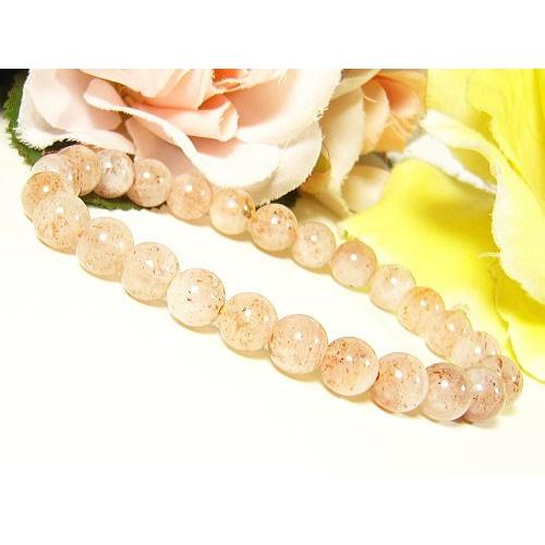 ストロベリークォーツ（苺水晶）パワーストーン/天然石ブレスレット/7mm【1点もの】