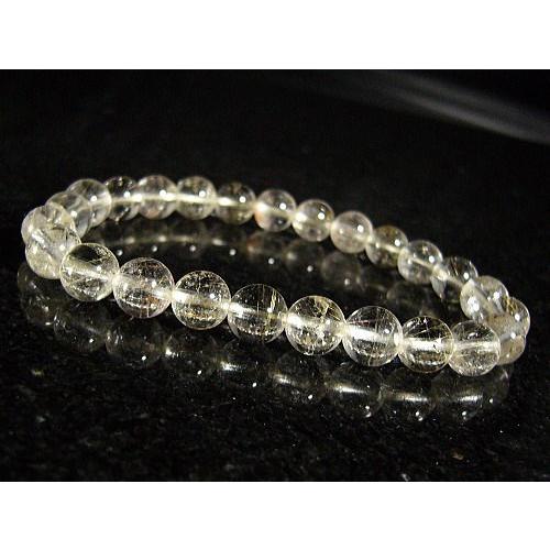 シルバールチル/天然石パワーストーンブレスレット/7mm/1点もの