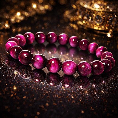 高品質 ピンクタイガーアイ 天然石 ブレスレット8mm玉　1万3,200円が50%OFF/芦屋ダイヤ...