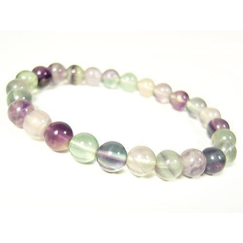 フローライト：蛍石/天然石ブレスレット8mm/1点もの