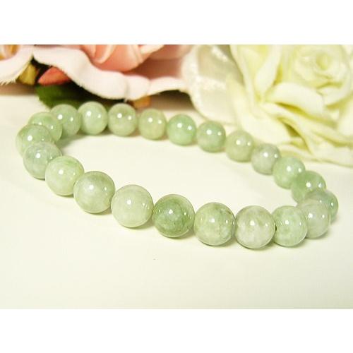 天然記念物に指定された稀少天然石！糸魚川翡翠/天然石ブレスレット8mm/1点もの