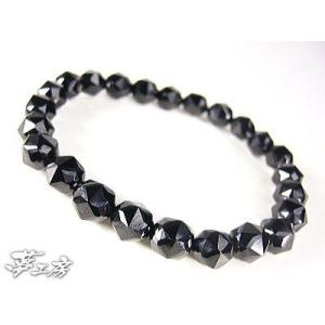 ★完売御礼★豪華100カラット★スターカット・ブラックスピネル大粒8mm★天然石 ブレスレット