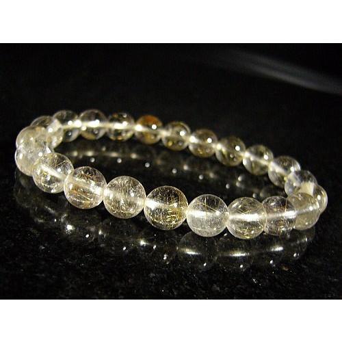 シルバールチル/天然石パワーストーンブレスレット/8mm/1点もの