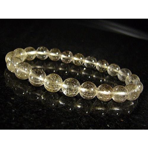 シルバールチル/天然石パワーストーンブレスレット/8mm/1点もの