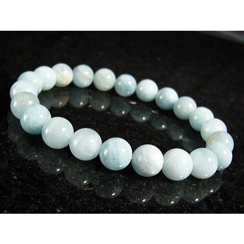 ≪完売御礼≫アクアマリン天然宝石ブレスレット（写真より小さい6mm）
