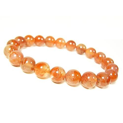 ★完売御礼★ヒマラヤレッドアゲートインクォーツ/天然石ブレスレット/9mm/1点もの