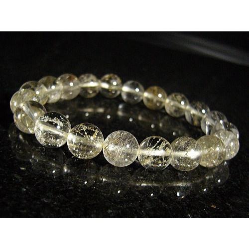 シルバールチル/天然石パワーストーンブレスレット/9mm/1点もの