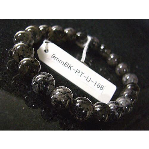 ★完売御礼★9mmブラックルチル/天然石パワーストーン≪安心の写真現物1点もの≫