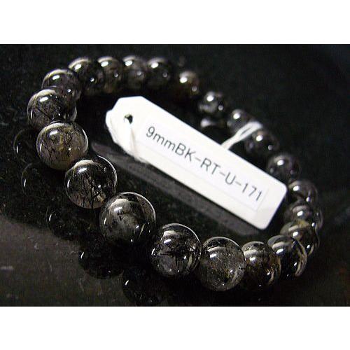 ★完売御礼★9mmブラックルチル/天然石パワーストーン≪安心の写真現物1点もの≫