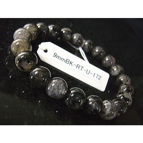 ★完売御礼★9mmブラックルチル/天然石パワーストーン≪安心の写真現物1点もの≫