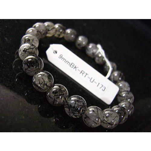 ★完売御礼★9mmブラックルチル/天然石パワーストーン≪安心の写真現物1点もの≫