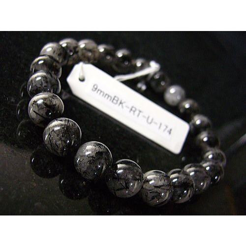 ★完売御礼★9mmブラックルチル/天然石パワーストーン≪安心の写真現物1点もの≫