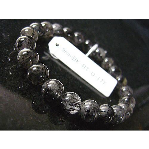 ★完売御礼★9mmブラックルチル/天然石パワーストーン≪安心の写真現物1点もの≫